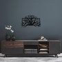 Wallity Tree 4 Escultura de pared de metal negra